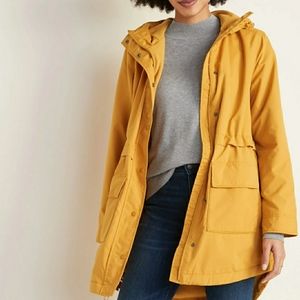 NWT Water-Resistant Hooded Rain Jacket